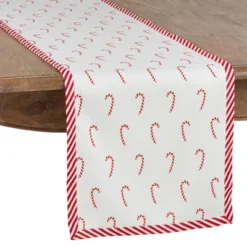 Saro Lifestyle Christmas Table Runner With Candy Cane Border 5 Saro Lifestyle Christmas Table Runner With Candy Cane Border -Winter Glow Store GUEST 874c984b 0bee 4fe4 af62 1ff297e7dc05