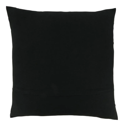 20"x20" Oversize Embroidered Crosses Design Square Throw Pillow Cover Black - Saro Lifestyle 1 20"x20" Oversize Embroidered Crosses Design Square Throw Pillow Cover Black - Saro Lifestyle