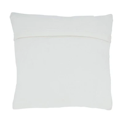 18"x18" Diamond Design Chindi Square Pillow Cover Blue - Saro Lifestyle 1 18"x18" Diamond Design Chindi Square Pillow Cover Blue - Saro Lifestyle