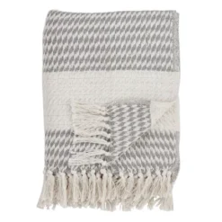 50"x60" Diamond Weave Throw Blanket - Saro Lifestyle