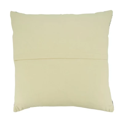 Saro Lifestyle Saro Lifestyle Cotton Pillow Cover With Striped Design, Black/White, 20" 1 Saro Lifestyle Saro Lifestyle Cotton Pillow Cover With Striped Design, Black/White, 20"