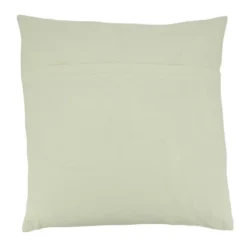 20"x20" Oversize Embroidered Dashes Design Square Throw Pillow Cover White - Saro Lifestyle