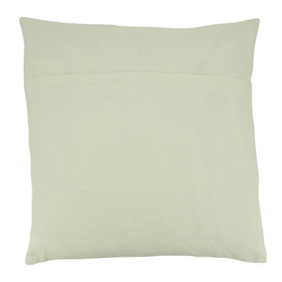 20"x20" Oversize Embroidered Dashes Design Square Throw Pillow Cover White - Saro Lifestyle 1 20"x20" Oversize Embroidered Dashes Design Square Throw Pillow Cover White - Saro Lifestyle