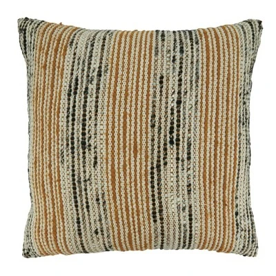 Saro Lifestyle Saro Lifestyle Throw Pillow Cover With Stripe Design 4 Saro Lifestyle Saro Lifestyle Throw Pillow Cover With Stripe Design - Image 4