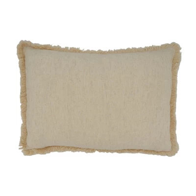 Saro Lifestyle Embroidered Ho Ho Ho Snowflake Decorative Pillow Cover, Ivory, 14"x20" 1 Saro Lifestyle Embroidered Ho Ho Ho Snowflake Decorative Pillow Cover, Ivory, 14"x20"