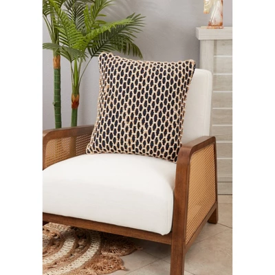 Rope Design Throw Pillow Cover - Saro Lifestyle 2 Rope Design Throw Pillow Cover - Saro Lifestyle - Image 2