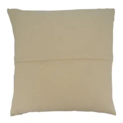 Saro Lifestyle Saro Lifestyle Cotton Pillow Cover With Striped Design, Natural, 20"
