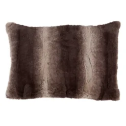 Oversize Animal Print Faux Fur Throw Pillow - Saro Lifestyle