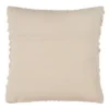 18"x18" Smocked Down Filled Square Throw Pillow Ivory - Saro Lifestyle