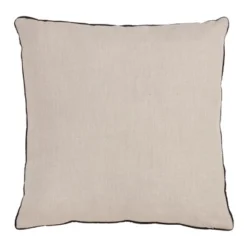 Saro Lifestyle Vanilla Orchid Pillow - Poly Filled, 18" Square, Natural