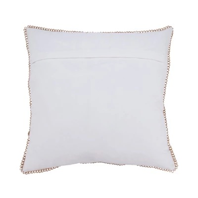 Saro Lifestyle Coastal Outdoor Beach Poly Filled Pillow, 20"x20", Multicolored 1 Saro Lifestyle Coastal Outdoor Beach Poly Filled Pillow, 20"x20", Multicolored