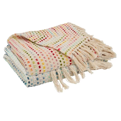 Saro Lifestyle Tasseled Throw With Confetti Design 5 Saro Lifestyle Tasseled Throw With Confetti Design - Image 5