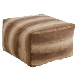 Saro Lifestyle Floor Pouf With Animal Print Faux Fur Design 11 Saro Lifestyle Floor Pouf With Animal Print Faux Fur Design -Winter Glow Store GUEST 923b9aa7 efdf 487c b2c4 8769d57d84c6