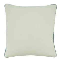 18"x18" Poly Filled With Starfish Design Square Throw Pillow - Saro Lifestyle: Cotton Cover, Indoor Decorative Accent, Zippered