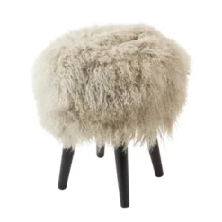 Saro Lifestyle Mongolian Lamb Fur Stool 14 Saro Lifestyle Mongolian Lamb Fur Stool -Winter Glow Store GUEST 98ce7401 5f1c 492c b5c5 072c4f571cc8