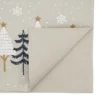 Saro Lifestyle Embroidered Christmas Trees Table Runner