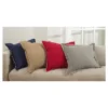 20"x20" Whip Stitched Flange Design Throw Pillow - Saro Lifestyle