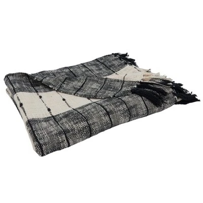 Saro Lifestyle Cotton Throw With Striped Design 3 Saro Lifestyle Cotton Throw With Striped Design - Image 3