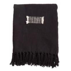 50"x60" Cotton Throw Blanket With Fringed Lines - Saro Lifestyle 8 50"x60" Cotton Throw Blanket With Fringed Lines - Saro Lifestyle -Winter Glow Store GUEST a3c1388a 3477 4304 9c4a e1e655ccf425