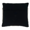 18"x18" Woven With Arrow Design Knitted Square Throw Pillow Cover Black/White - Saro Lifestyle