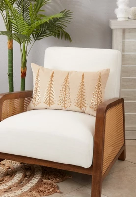 Saro Lifestyle Merry And Bright Beaded Christmas Trees Throw Pillow Cover 2 Saro Lifestyle Merry And Bright Beaded Christmas Trees Throw Pillow Cover - Image 2