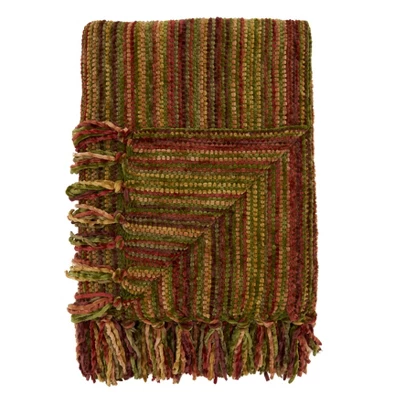 50"x60" Chenille Throw Blanket - Saro Lifestyle 1 50"x60" Chenille Throw Blanket - Saro Lifestyle