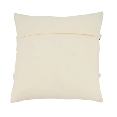 18"x18" Textured Striped Tufted Square Throw Pillow Cover - Saro Lifestyle 1 18"x18" Textured Striped Tufted Square Throw Pillow Cover - Saro Lifestyle