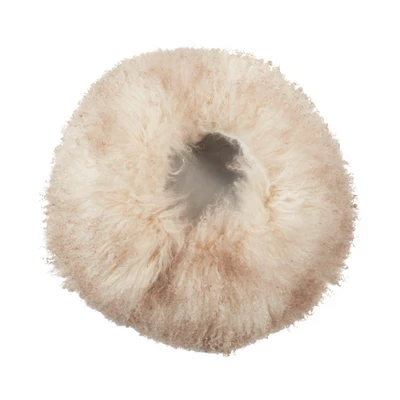 Saro Lifestyle Mongolian Lamb Fur Stool 3 Saro Lifestyle Mongolian Lamb Fur Stool - Image 3