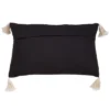 Saro Lifestyle Tri-Line Frayed Decorative Pillow Cover