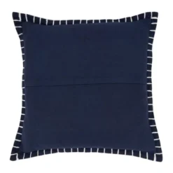 20"x20" Oversize Minimalist Chic Chunky Whip Stitch Square Throw Pillow Cover - Saro Lifestyle