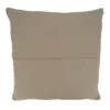 20"x20" Oversize Cotton With Tufted Cross Design Square Throw Pillow Cover Ivory - Saro Lifestyle