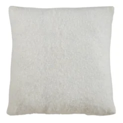 Faux Mohair Poly Filled Square Throw Pillow - Saro Lifestyle