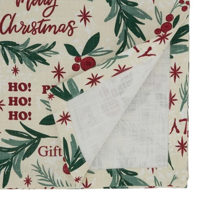 Saro Lifestyle Holly Christmas Design Table Runner 1 Saro Lifestyle Holly Christmas Design Table Runner