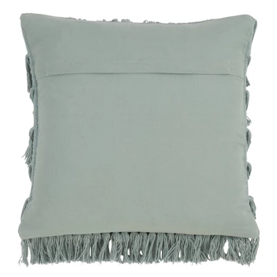 Down Filled Woven Fringes Pillow - Saro Lifestyle 1 Down Filled Woven Fringes Pillow - Saro Lifestyle