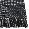 50"x60" Cross Thread Throw Blanket Black - Saro Lifestyle