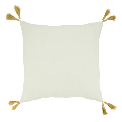 Saro Lifestyle Christmas Tree Decorative Pillow Cover, Gold, 18" 1 Saro Lifestyle Christmas Tree Decorative Pillow Cover, Gold, 18"