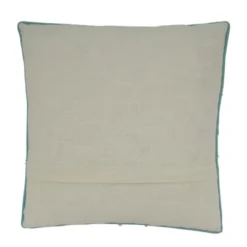 Saro Lifestyle Embroidered Anchor Decorative Pillow Cover, Aqua, 18"