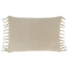 16"x23" Oversize Tassel Lumbar Throw Pillow Cover - Saro Lifestyle