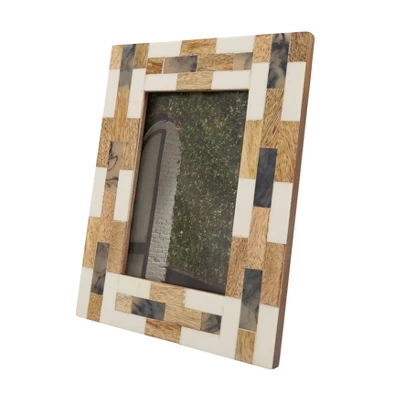 Saro Lifestyle Contemporary Wooden Segment Photo Frame 3 Saro Lifestyle Contemporary Wooden Segment Photo Frame - Image 3