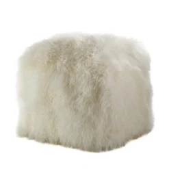 Saro Lifestyle Real Mongolian 100% Wool Lamb Fur Pouf Ottoman Square 11 Saro Lifestyle Real Mongolian 100% Wool Lamb Fur Pouf Ottoman Square -Winter Glow Store GUEST c2642651 b146 411a 9acf 898c14ef08dc