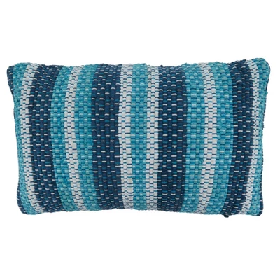 Saro Lifestyle Striped Chindi Decorative Pillow Cover 3 Saro Lifestyle Striped Chindi Decorative Pillow Cover - Image 3