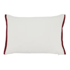 Saro Lifestyle Cheerful Charm Pom Pom Christmas Trees Throw Pillow Cover, 14"x20", Multicolored