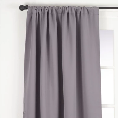 Saro Lifestyle Solid Rod Pocket Blackout Window Curtain Single Panel 1 Saro Lifestyle Solid Rod Pocket Blackout Window Curtain Single Panel