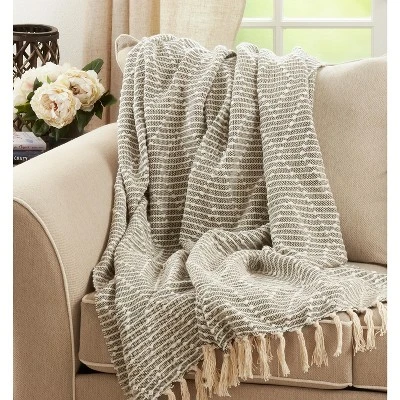 Saro Lifestyle Diamond Woven Throw, 50x60 Inches, Black 4 Saro Lifestyle Diamond Woven Throw, 50x60 Inches, Black - Image 4