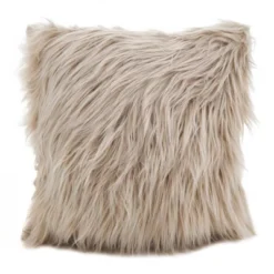 18"x18" Poly Filled Long Hair Faux Fur Square Throw Pillow - Saro Lifestyle -Winter Glow Store GUEST c7d159fc 10a0 4f6d bf0c 79916b693045