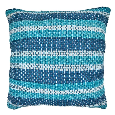 Saro Lifestyle Striped Chindi Decorative Pillow Cover 4 Saro Lifestyle Striped Chindi Decorative Pillow Cover - Image 4