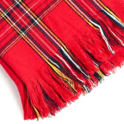 Red Plaid Design Throw (50"X60"): Saro Lifestyle, Acrylic & Polyester, Hand Wash, Tumble Dry, All Ages 1 Red Plaid Design Throw (50"X60"): Saro Lifestyle, Acrylic & Polyester, Hand Wash, Tumble Dry, All Ages