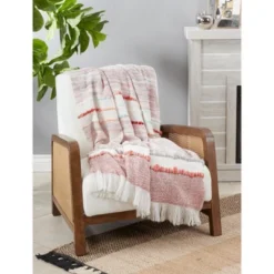 Saro Lifestyle Saro Lifestyle Woven Throw With Chunky Design, Multicolored, 50"x60" 5 Saro Lifestyle Saro Lifestyle Woven Throw With Chunky Design, Multicolored, 50"x60" -Winter Glow Store GUEST cb1d2f88 517b 45b2 9a0f 914dea851562