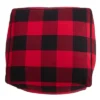 Saro Lifestyle Buffalo Plaid Design Floor Pouf