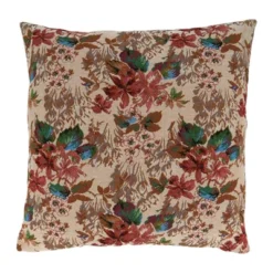 Saro Lifestyle Jacquard Flowers Throw Pillow With Down Filling -Winter Glow Store GUEST ccba2ad4 cadc 47fa b93c a53a1582c018 1
